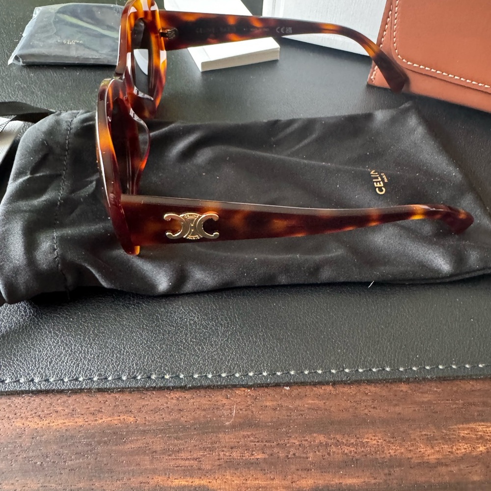 Celine Women's Brown Tortoise Sunglasses - Picture 2 of 5